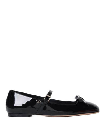 Garavani Mary Jane Flat Black - VALENTINO - BALAAN 1