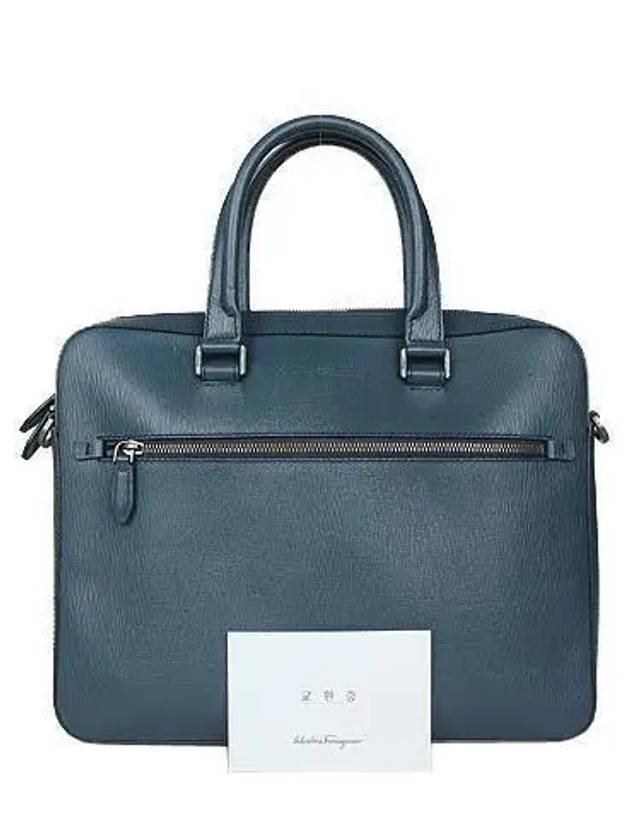 Ferragamo 24 0458 Hammered Calfskin Revival Business Briefcase - SALVATORE FERRAGAMO - BALAAN 1