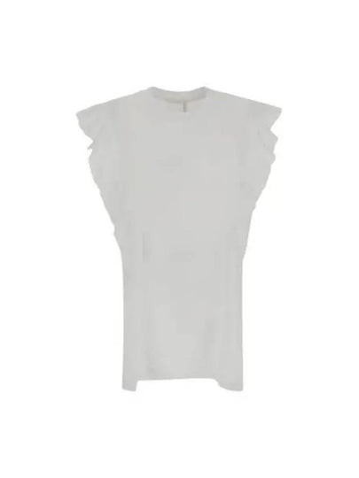 Women's Ruffled Sleeveless White - CHLOE - BALAAN 2