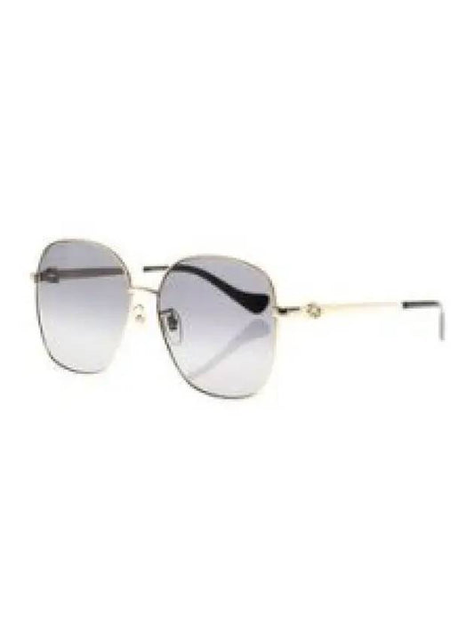 Eyewear Low Nose Bridge Fit Sunglasses Gold Grey - GUCCI - BALAAN 2
