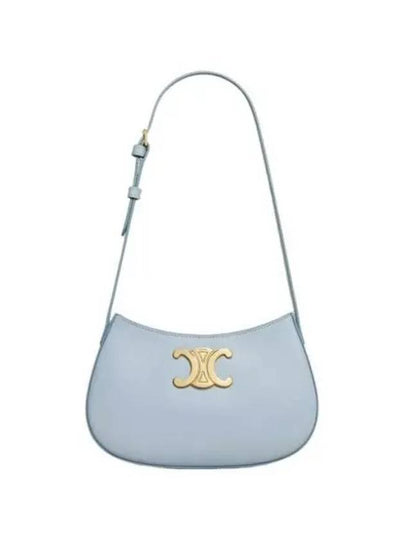 Calfskin Medium Tilly Shoulder Bag Light Blue - CELINE - BALAAN 2