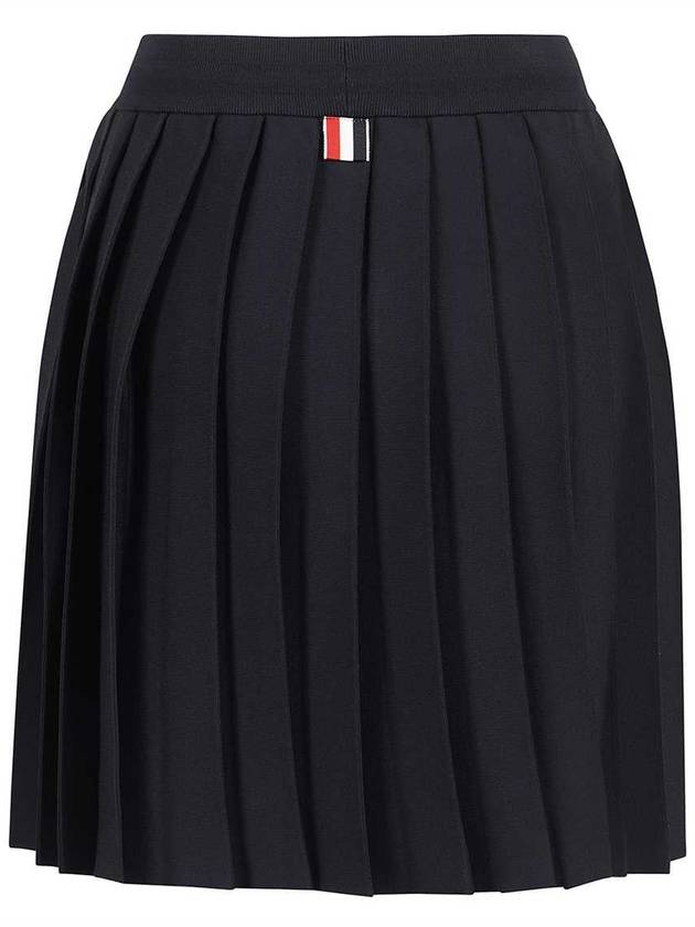 Side Stripe Dropback Mini Pleated Skirt Navy - THOM BROWNE - BALAAN 3