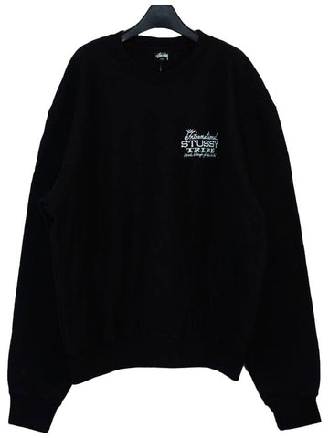 Italian Origin Top Wear East Pigment Dyed Crew Black 1915020 - STUSSY - BALAAN 1