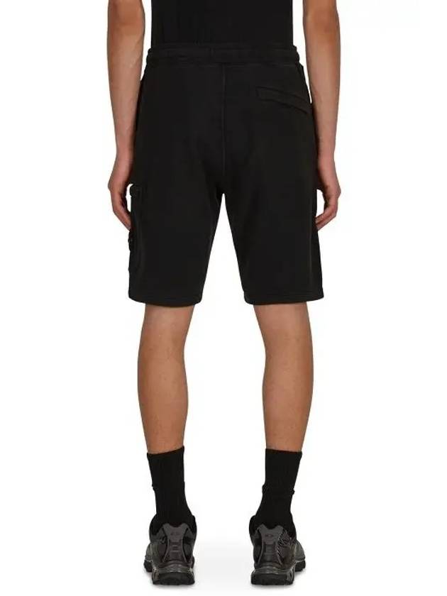 Men's Wappen Training Shorts Black - STONE ISLAND - BALAAN 8