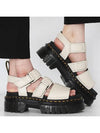 Ricky 3 Strap Nappa Luxe Leather Sandals Cobblestone Gray - DR. MARTENS - BALAAN 2