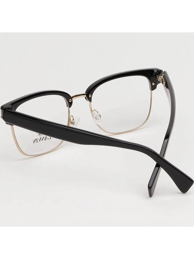 Glasses Frame LNV2109 001 Lower Gold Frame Men Women Half Horn Frame - LANVIN - BALAAN 4