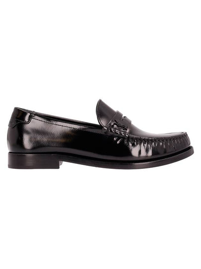 Women's Monogram Le Penny Loafer Black - SAINT LAURENT - BALAAN 2