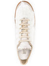 Men's Replica Paint German Army Low Top Sneakers White - MAISON MARGIELA - BALAAN 5