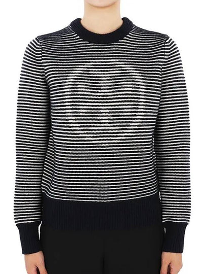 Women's Sprite Logo Knit Top Black - TORY BURCH - BALAAN 2