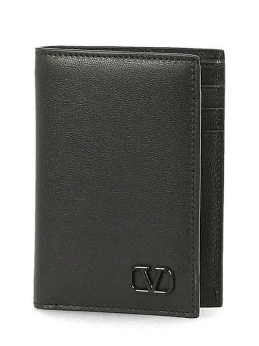 V logo 5Y2P0713 ZQU 0NO card wallet medium 1030810 - VALENTINO - BALAAN 1