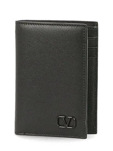 V logo 5Y2P0713 ZQU 0NO card wallet medium 1030801 - VALENTINO - BALAAN 1