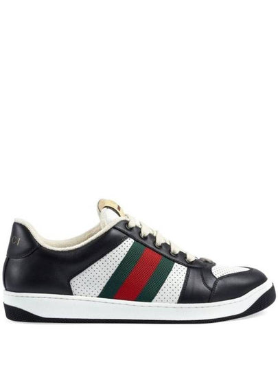 Men's Screener Low Top Sneakers Black - GUCCI - BALAAN 2