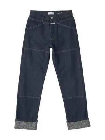 Work straight denim pants dark blue jeans - CLOSED - BALAAN 1