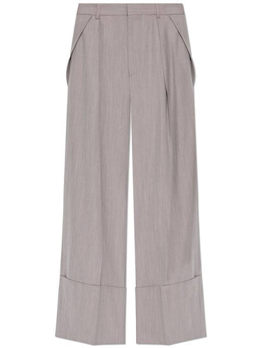 Victoria Beckham Trousers With Wide-leg, Women's, Purple - VICTORIA BECKHAM - BALAAN 1