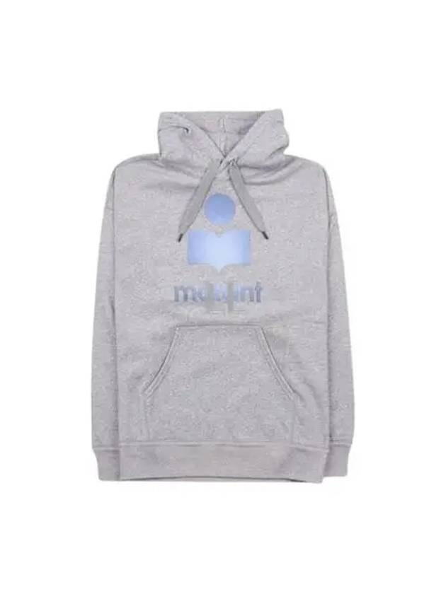 Mansel Big Logo Print Hoodie Grey - ISABEL MARANT - BALAAN 2