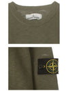 Men's Wappen Patch Round Neck Knit Top Green - STONE ISLAND - BALAAN 6