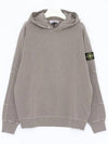 Compass Badge Cotton Hoodie Dove Grey - STONE ISLAND - BALAAN 3