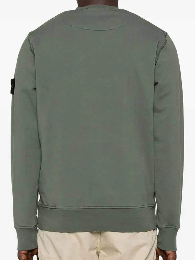 Wappen Patch Garment Dyed Sweatshirt Musk Green - STONE ISLAND - BALAAN 5