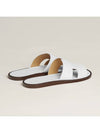 Izmir Leather Slippers Blanc - HERMES - BALAAN 5