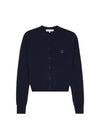 Bold Fox Head Patch Regular Cardigan Navy - MAISON KITSUNE - BALAAN 2