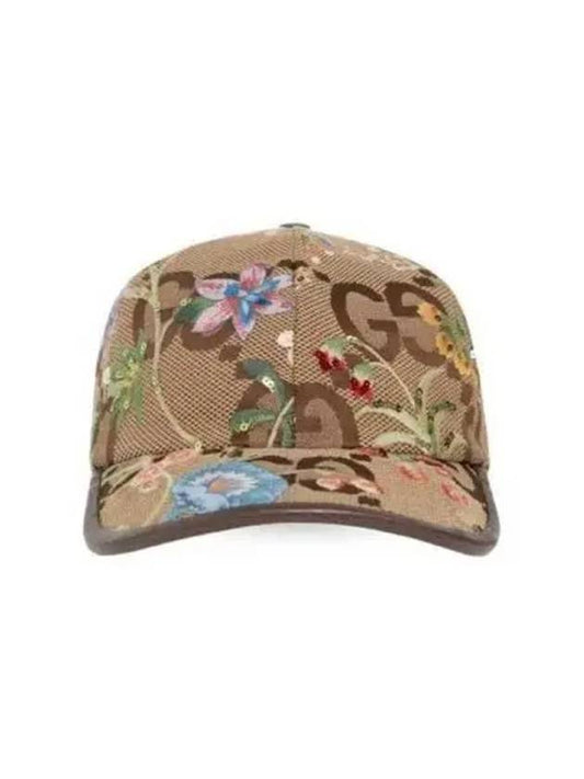 flower embroidered cap - GUCCI - BALAAN 2