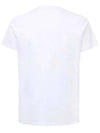 Double Logo Patch Round Short Sleeve T-Shirt White - MONCLER - BALAAN 4