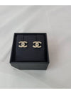 Women's CC Logo Pearl Crystal Stud Earrings Gold - CHANEL - BALAAN 8