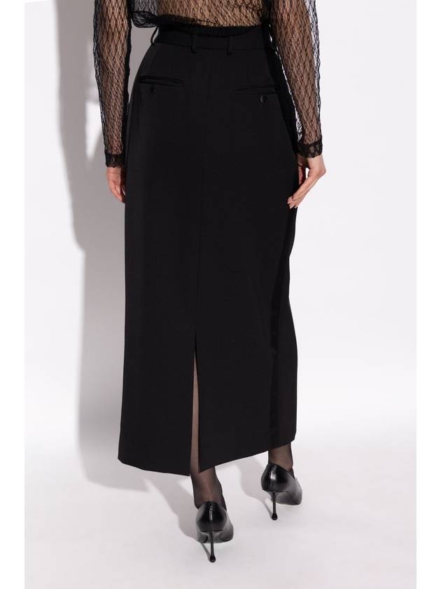 Long Yuet Tuxedo Style Pencil Skirt Black - DOLCE&GABBANA - BALAAN 5