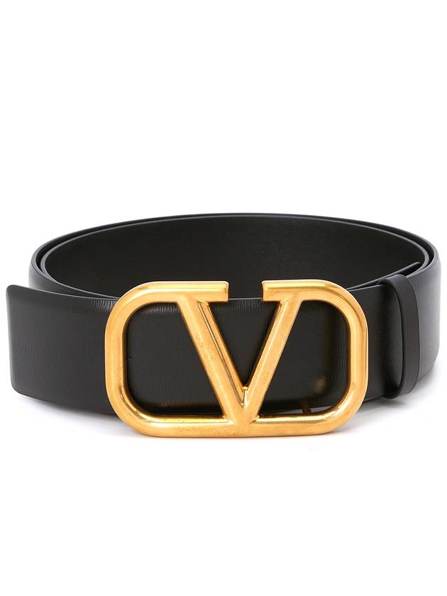 V Logo Signature Men s Belt T0Q87ECU 0NO - VALENTINO - BALAAN 1