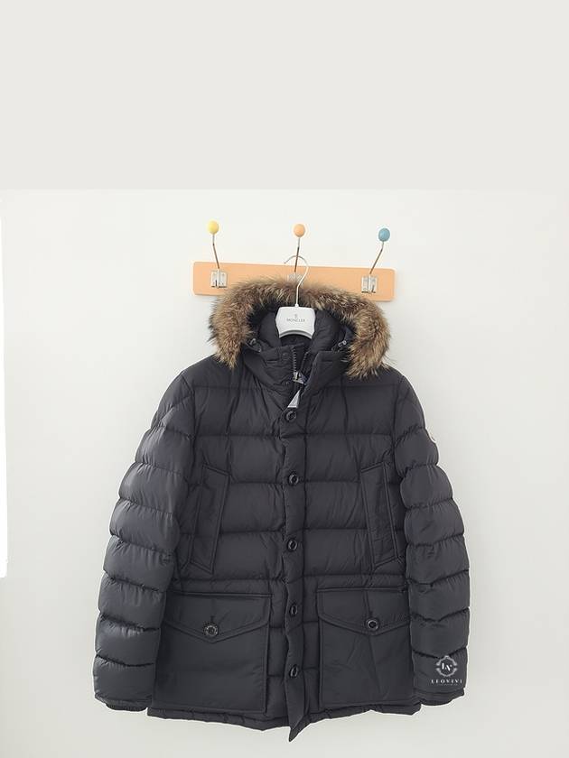 Cluny Long Down Jacket Black - MONCLER - BALAAN 9