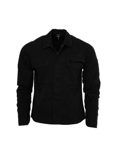 Gabardine Long Sleeve Shirt Black - CP COMPANY - BALAAN 2