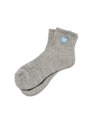 Large Gray Pile Short Socks HM27GD057GY3 - HUMAN MADE - BALAAN 1