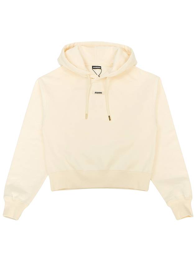 Le Sweatshirt Gros Grain Cotton Hoodie Light Beige - JACQUEMUS - BALAAN 2