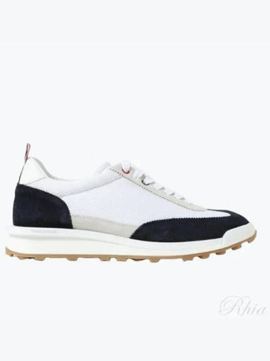 Men s Suede Tech RunnerMFD180B 03050 7XTMN5SN004 LTDJ - THOM BROWNE - BALAAN 1