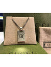 Ghost GG Pendant Necklace YBB455315001 Silver - GUCCI - BALAAN 7