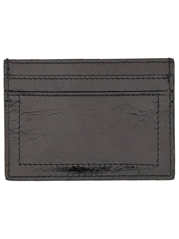 gold logo card wallet black - MOSCHINO - BALAAN 3