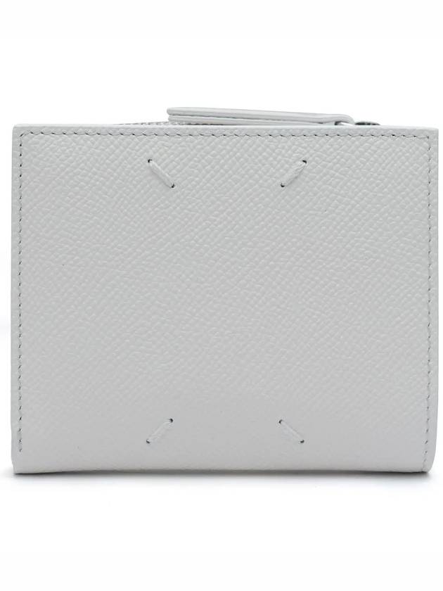 Stitch Logo Zipper Half Wallet White - MAISON MARGIELA - BALAAN 3