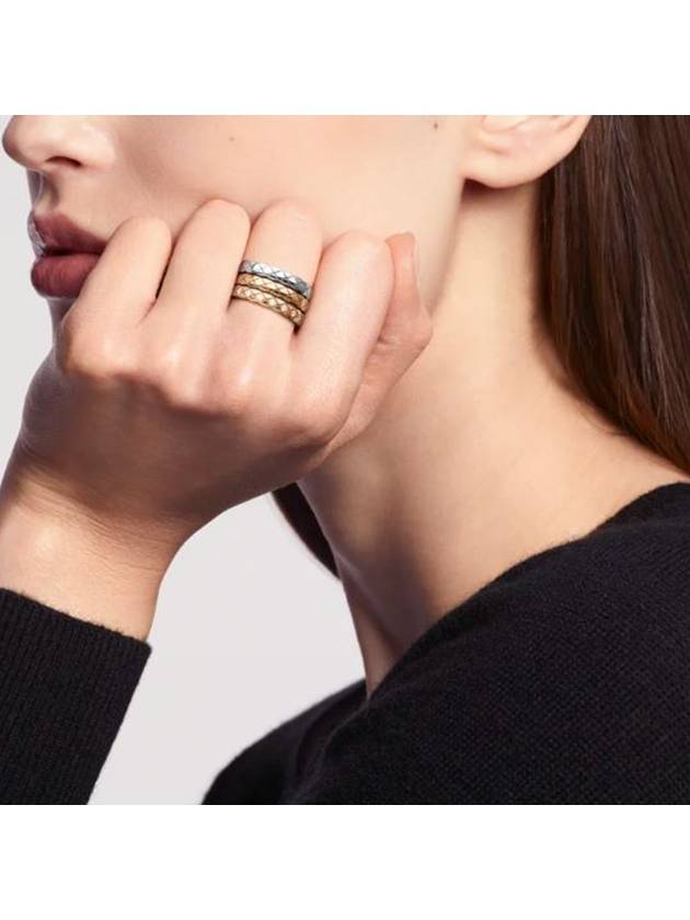 Coco Crush Quilted Motif Mini Ring Gold - CHANEL - BALAAN 5