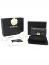 A80734 Black caviar gold boy half wallet 30s - CHANEL - BALAAN 2