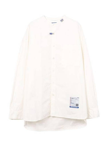 Band Collar Long Sleeve Shirt White - MAISON MIHARA YASUHIRO - BALAAN 1