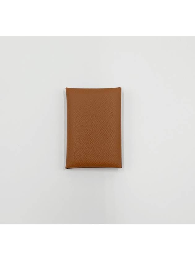 Calvi Duo Card Wallet Brown - HERMES - BALAAN 4