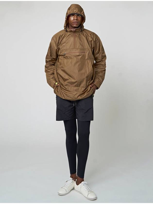 Packable Hooded Anorak Dark Beige - ATHPLATFORM - BALAAN 4