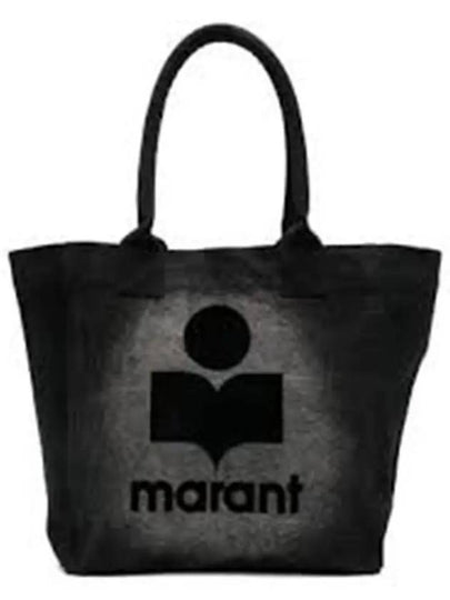 Yenky Small Cotton Tote Bag Black - ISABEL MARANT - BALAAN 2