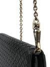 Leather Intrecciato Chain Shoulder Bag Black - BOTTEGA VENETA - BALAAN 9