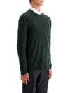 4 Bar Jersey Stretch Wool Knit Top Green - THOM BROWNE - BALAAN 5