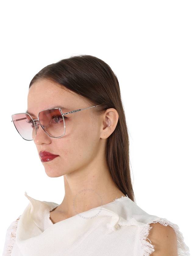 Burberry Alexis Clear Gradient Pink Cat Eye Ladies Sunglasses BE3143 10058D 61 - BURBERRY - BALAAN 2