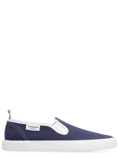 Heritage Three Stripe Tab Slip-On Navy - THOM BROWNE - BALAAN 1