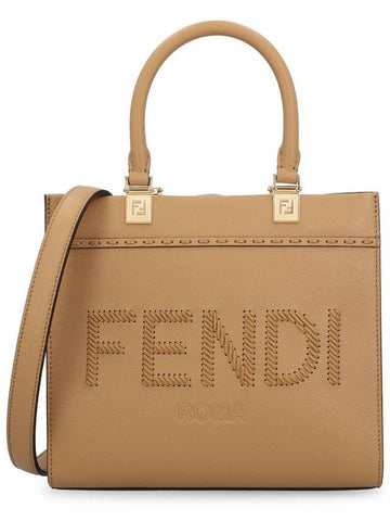 Logo Sunshine Small Tote Bag Cappuccino - FENDI - BALAAN 1