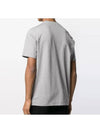 Gangster Print Short Sleeve T-Shirt Grey - NEIL BARRETT - BALAAN 5