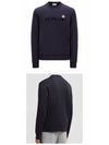 Logo Patch Sweatshirt Night Blue - MONCLER - BALAAN 5